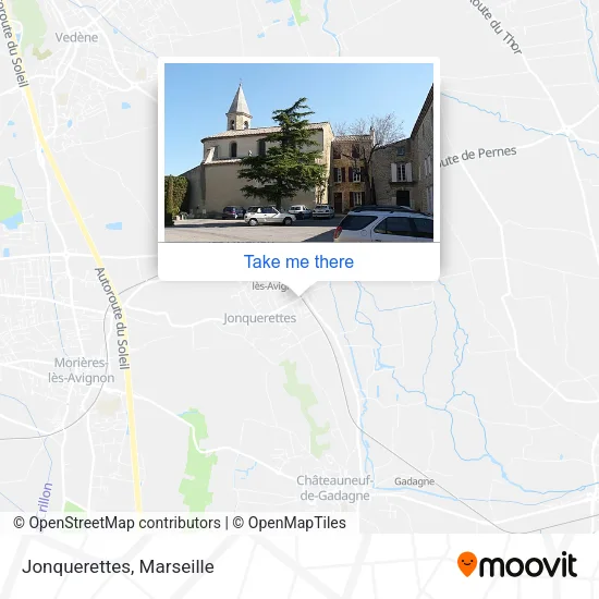 Jonquerettes map