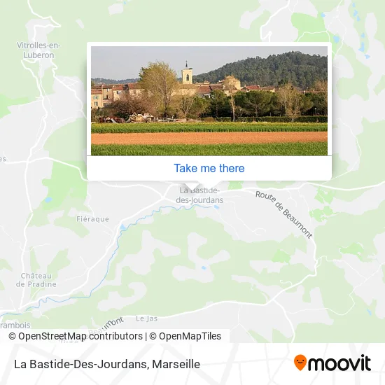 La Bastide-Des-Jourdans map