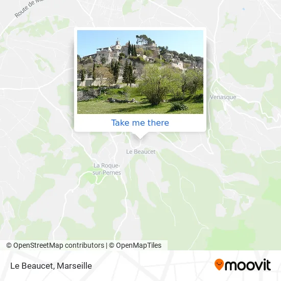 Le Beaucet map
