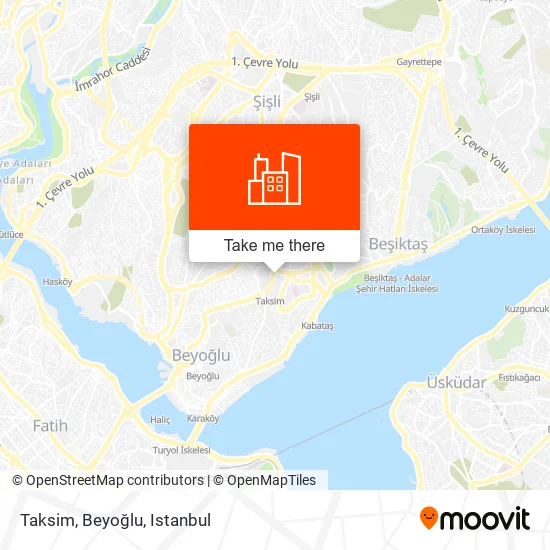 Taksim, Beyoğlu map