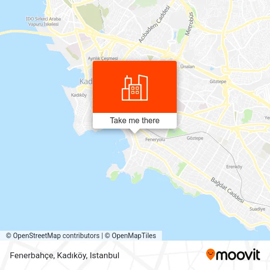 Fenerbahçe, Kadıköy map