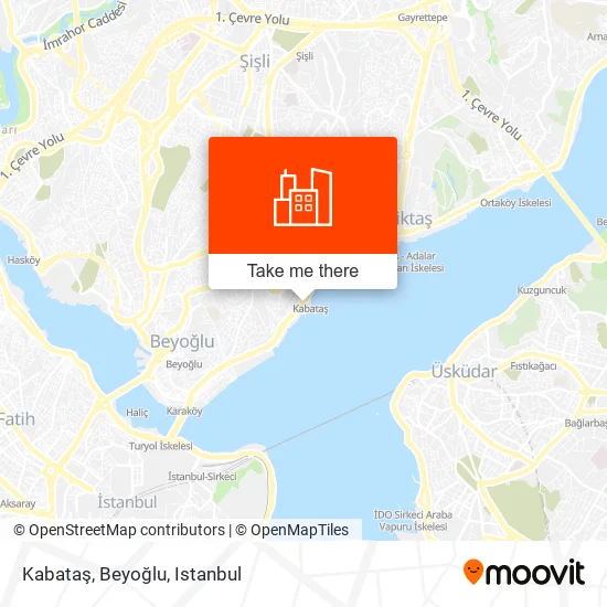 Kabataş, Beyoğlu map