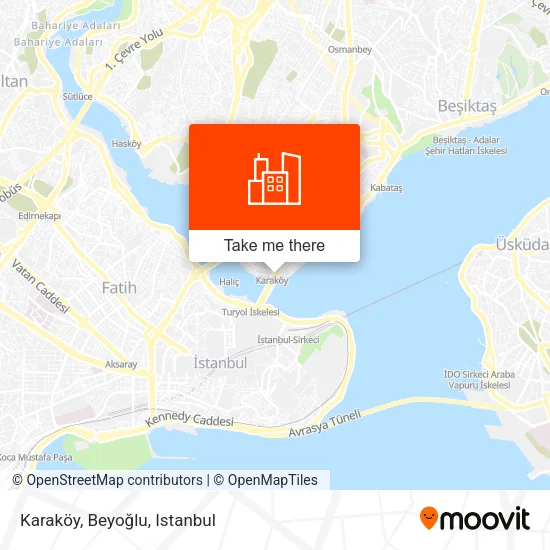 Karaköy, Beyoğlu map