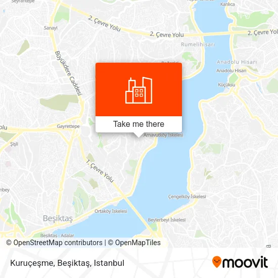 Kuruçeşme, Beşiktaş map
