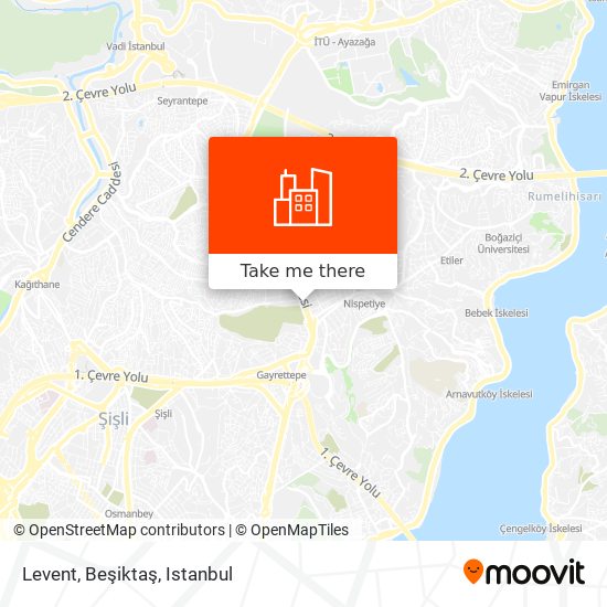 Levent, Beşiktaş map