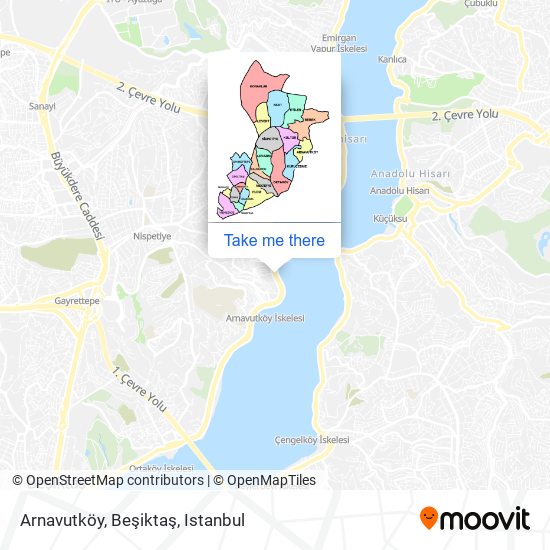 Arnavutköy, Beşiktaş map