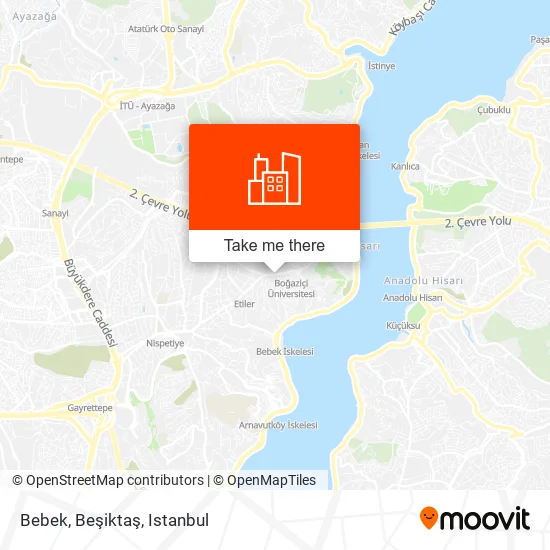 Bebek, Beşiktaş map