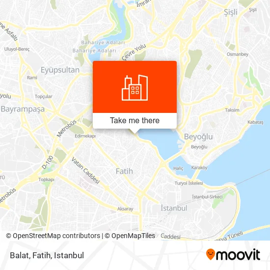 Balat, Fatih map