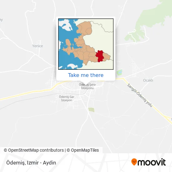 Ödemiş map