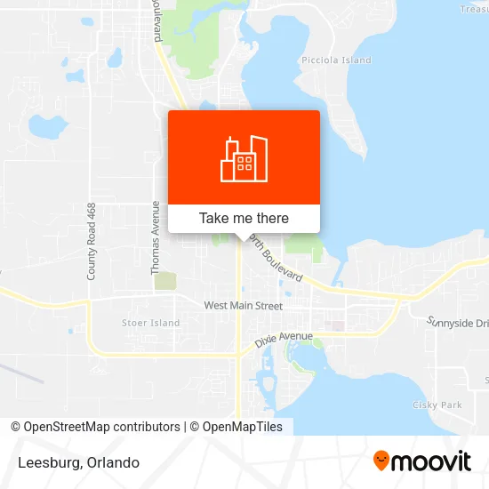 Leesburg map