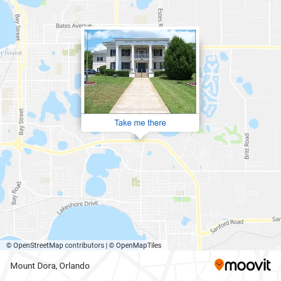 Mount Dora map