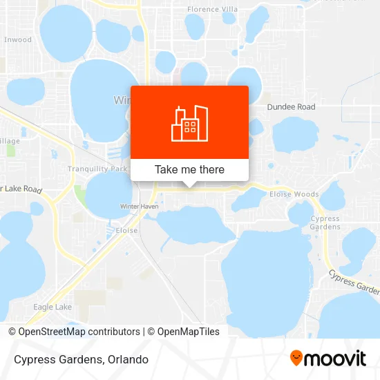 Cypress Gardens map