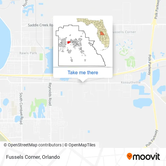 Fussels Corner map
