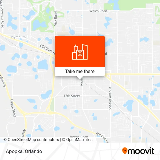 Apopka map