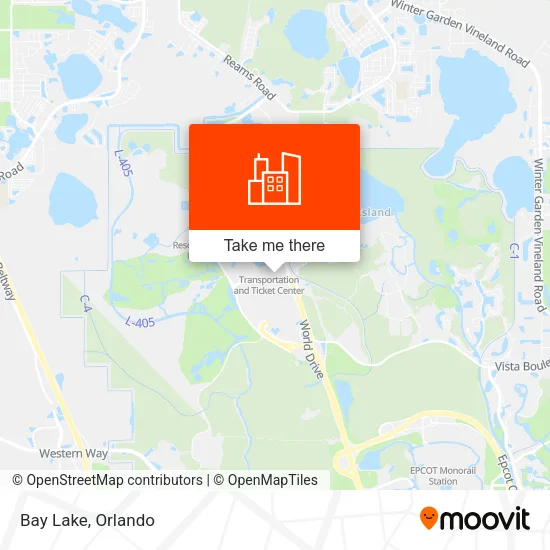 Bay Lake map