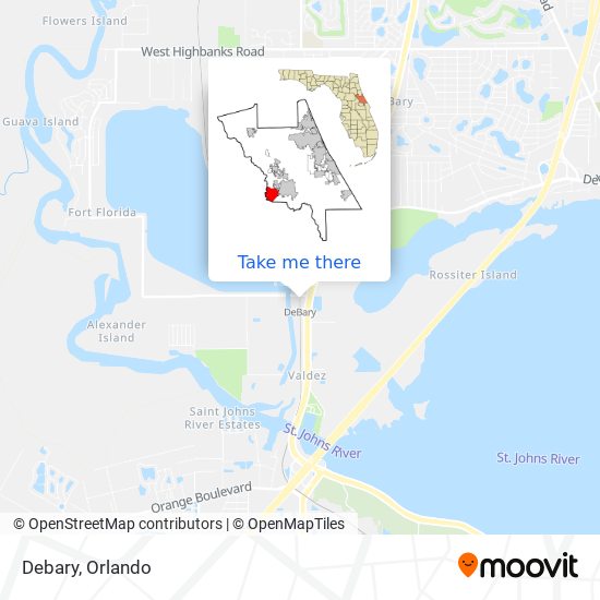 Debary map