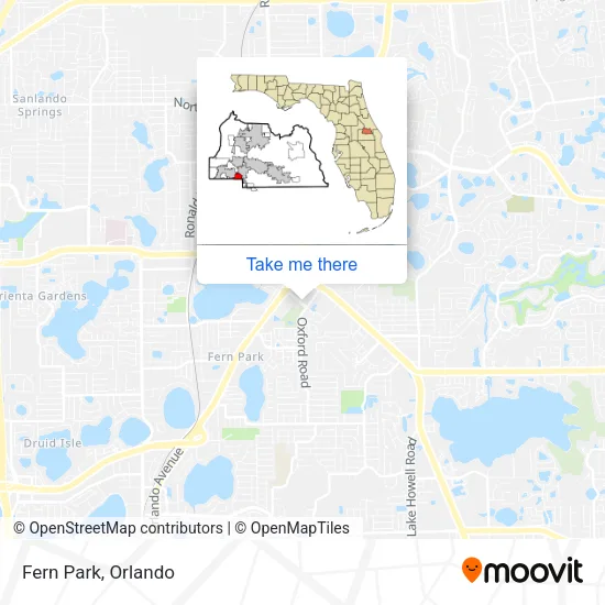 Fern Park map