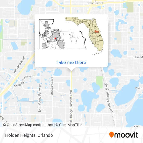 Holden Heights map