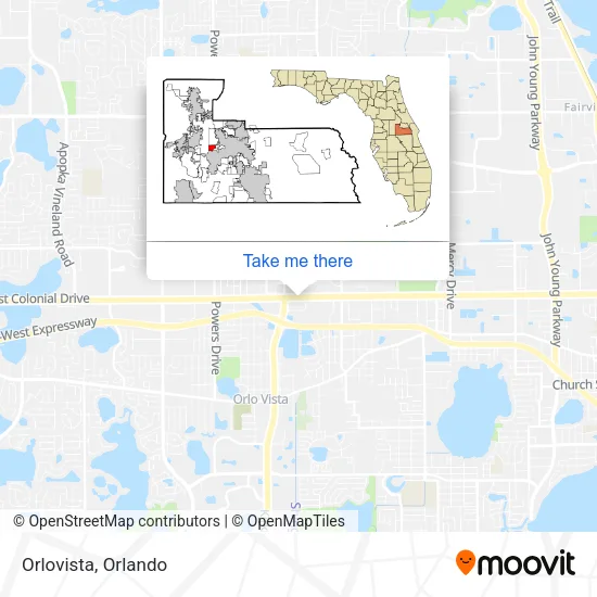 Orlovista map