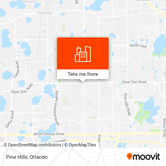 Pine Hills map