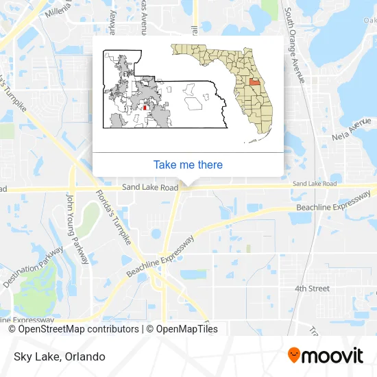 Sky Lake map