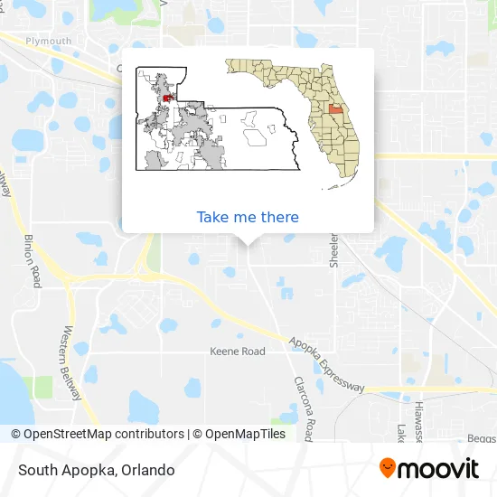 South Apopka map