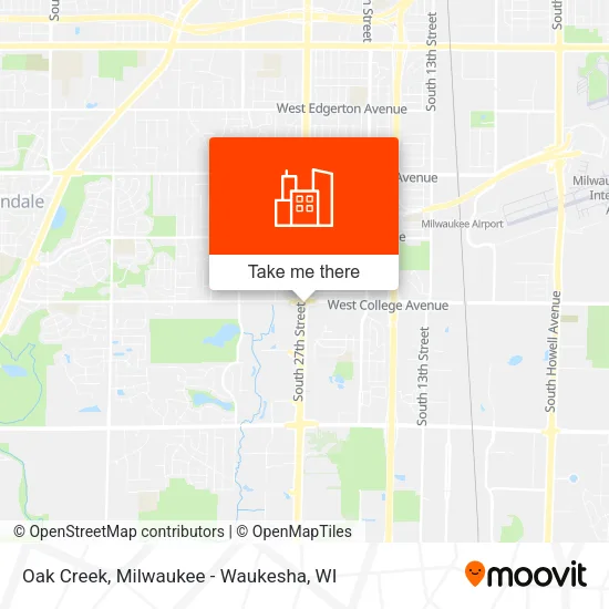 Oak Creek map
