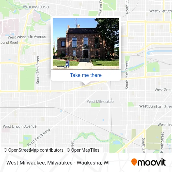 West Milwaukee map