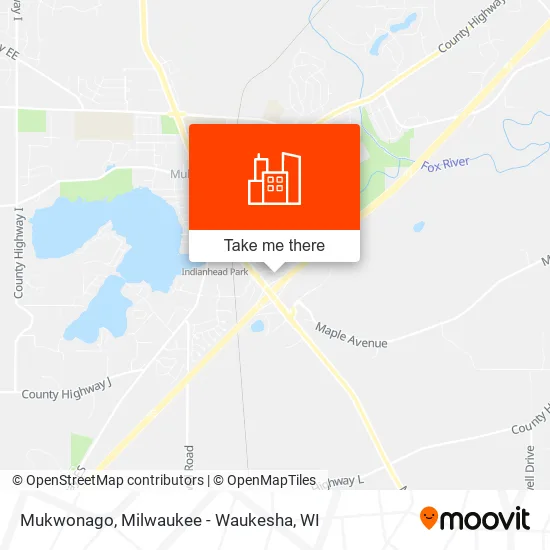 Mukwonago map