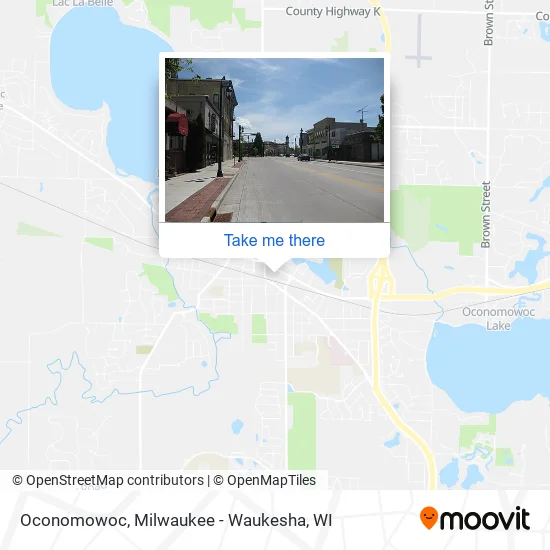 Oconomowoc map