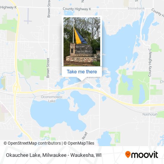 Okauchee Lake map