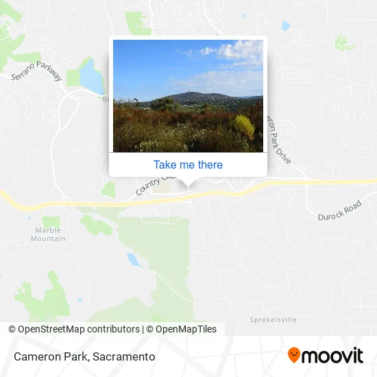Cameron Park map