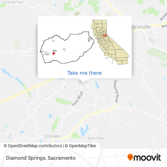 Diamond Springs map