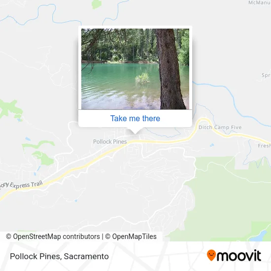 Pollock Pines map