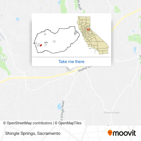 Shingle Springs map
