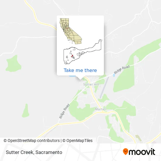 Sutter Creek map