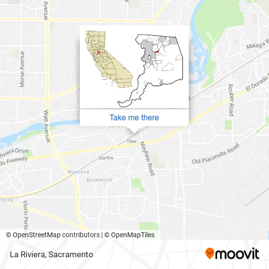 La Riviera map