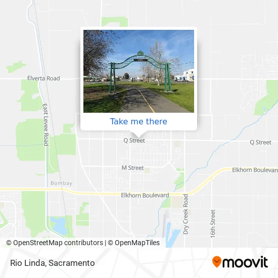 Rio Linda map