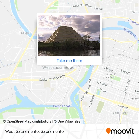 West Sacramento map