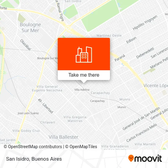 San Isidro map