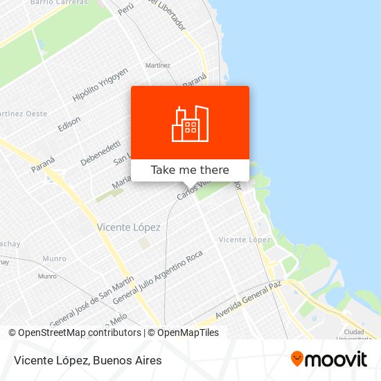 Mapa de Vicente López