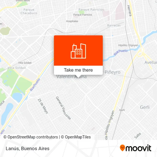 Lanús map
