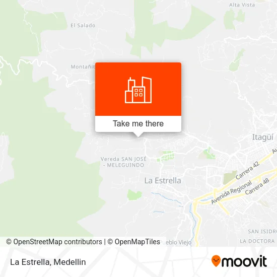 La Estrella map