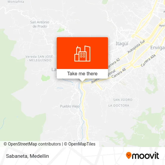 Sabaneta map