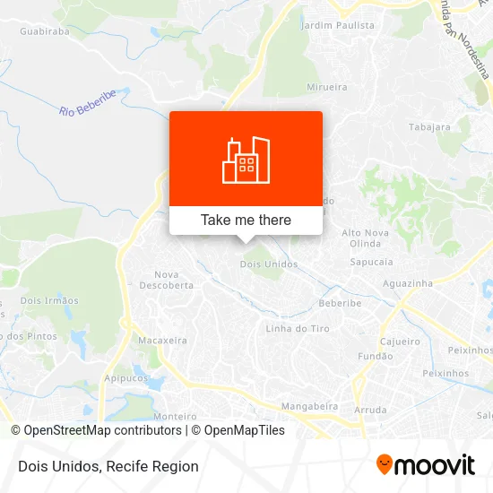 Dois Unidos map