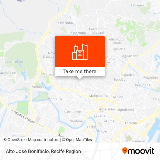 Alto José Bonifácio map
