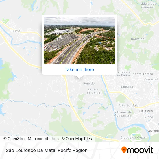 São Lourenço Da Mata map