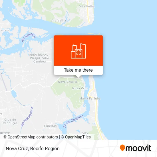 Nova Cruz map