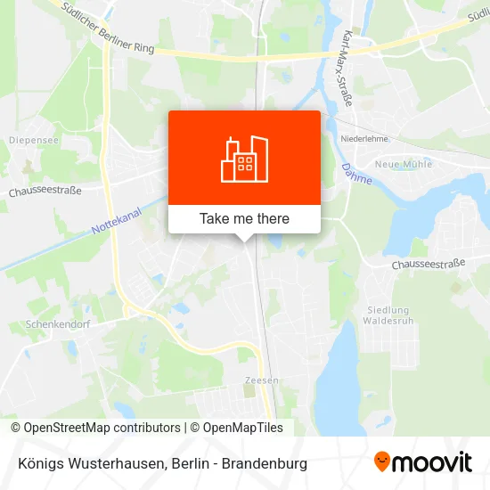 Карта Königs Wusterhausen