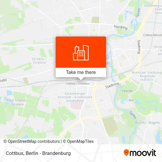 Карта Cottbus